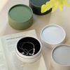 Round Jewelry Storage Box Slotted Earrings Holder Portable Paper Organizer for Bedroom Vanity Trip Small Gift for Girls