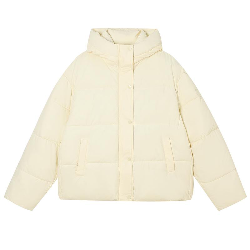 Abrigo Holgado de Invierno Acolchado de Algodón para Mujer Nueva Chaqueta Acolchada Tipo Pan con Capucha Engrosada