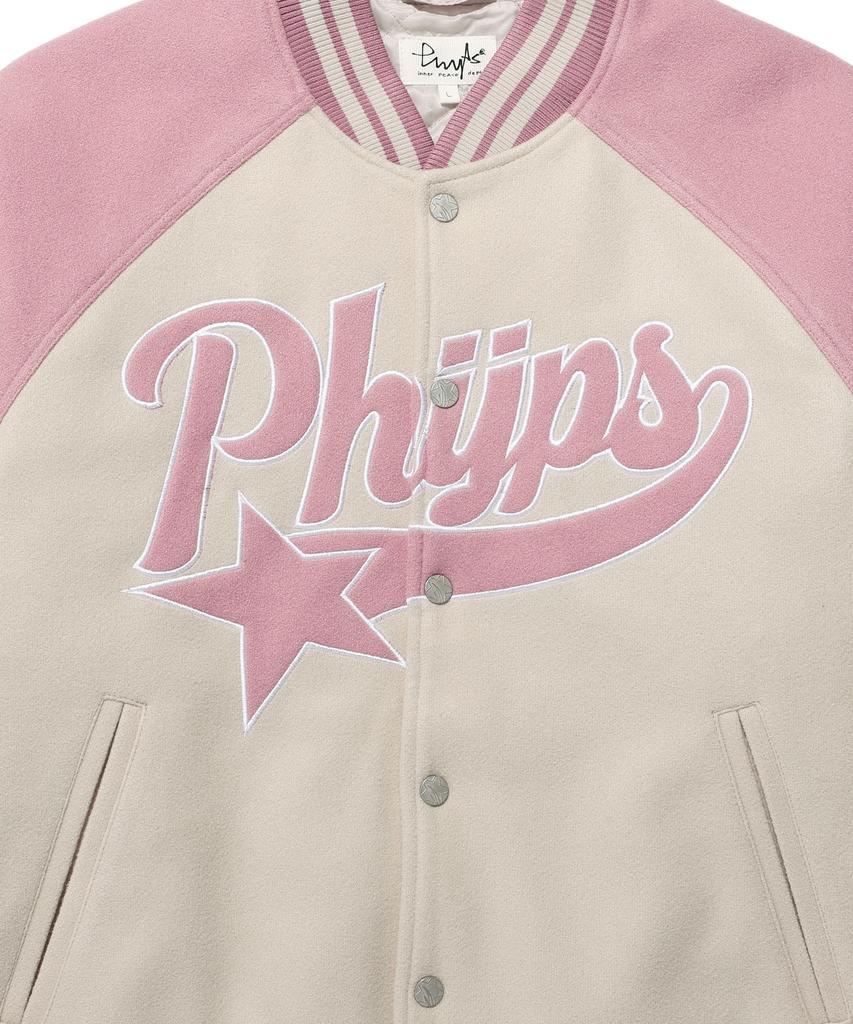 Physical Department Startail Varsity Jacket_Vintage Pink