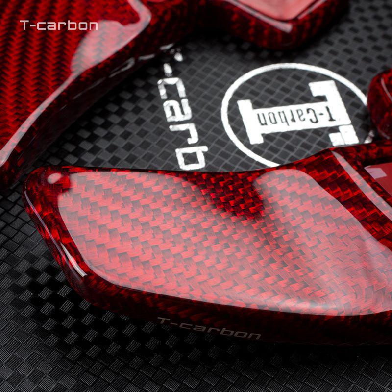 Karbonové pádla řazení T-Carbon pro úpravu volantu Mercedes-Benz třídy C C200 a třídy E.