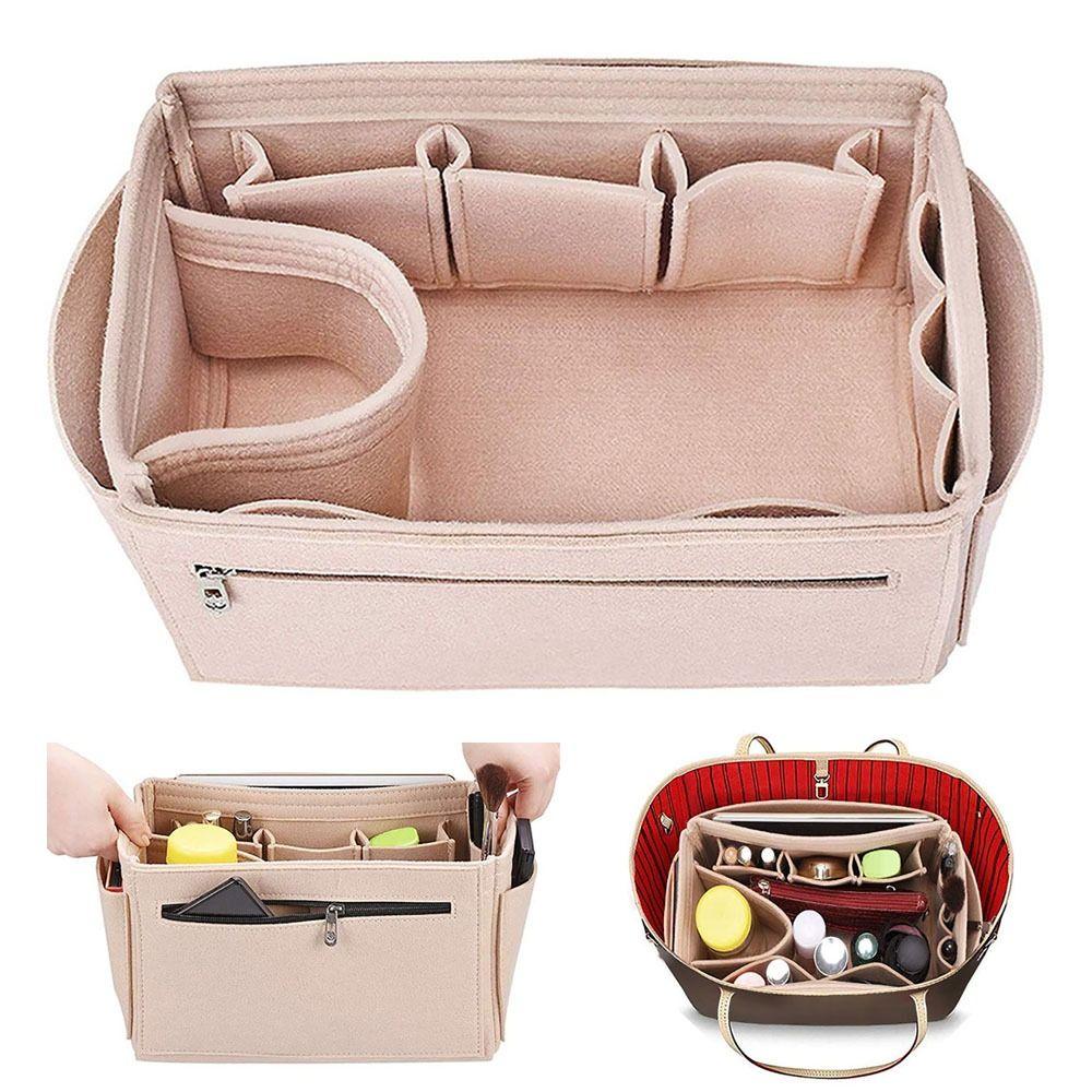

Felt Handbag Insert Bag Bag Support Makeup Organizer High-quality Cosmetic Bag