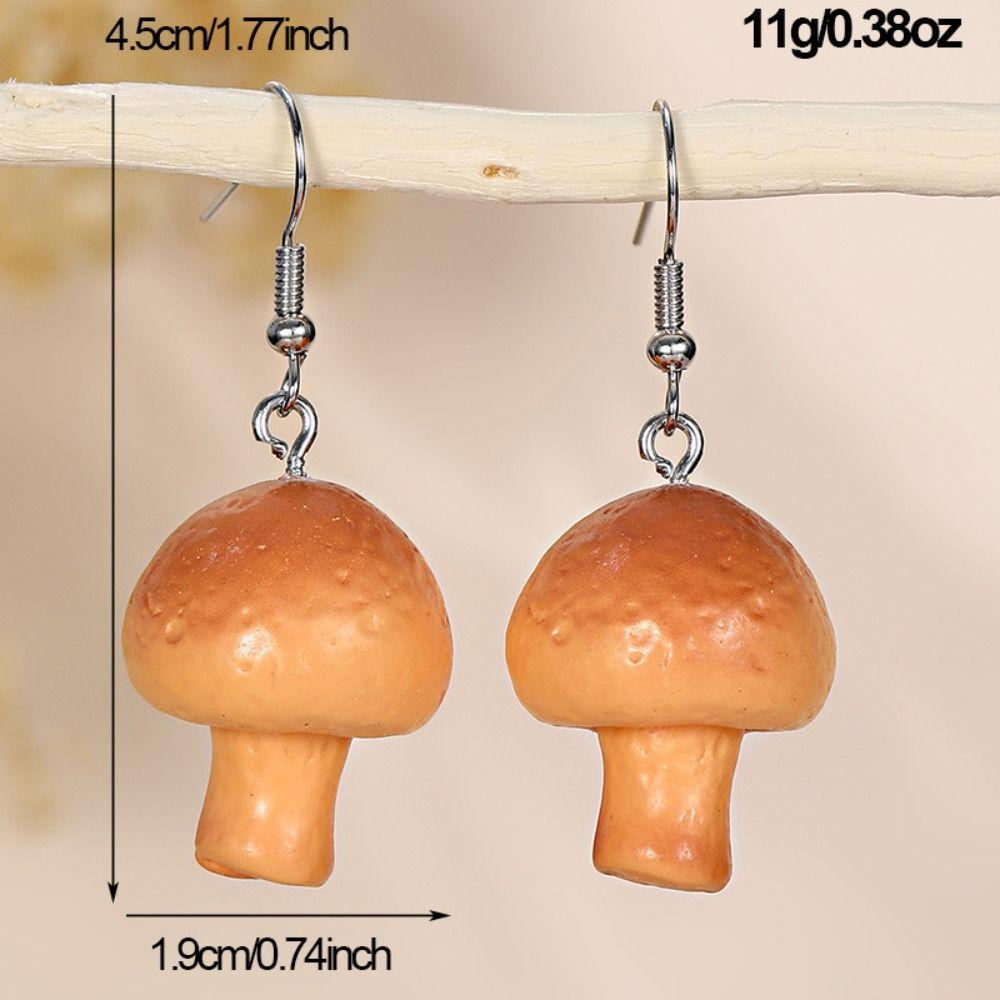 Bohemia Earrings Cute Earrings Korean Style Mushroom Earrings Vacation