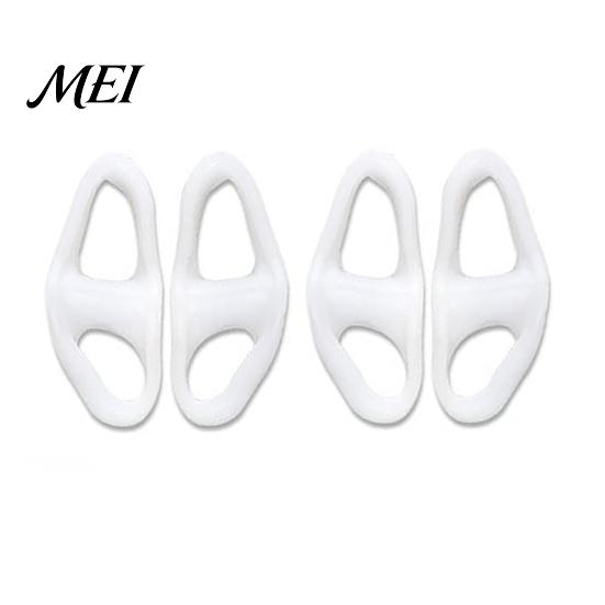 Toe Straightener for Bunions 1 Pair Separator Overlapping Toes, Soft SEBS Bunion Corrector, Double Ring Foot Spacer Hallux Valgus, Day Night