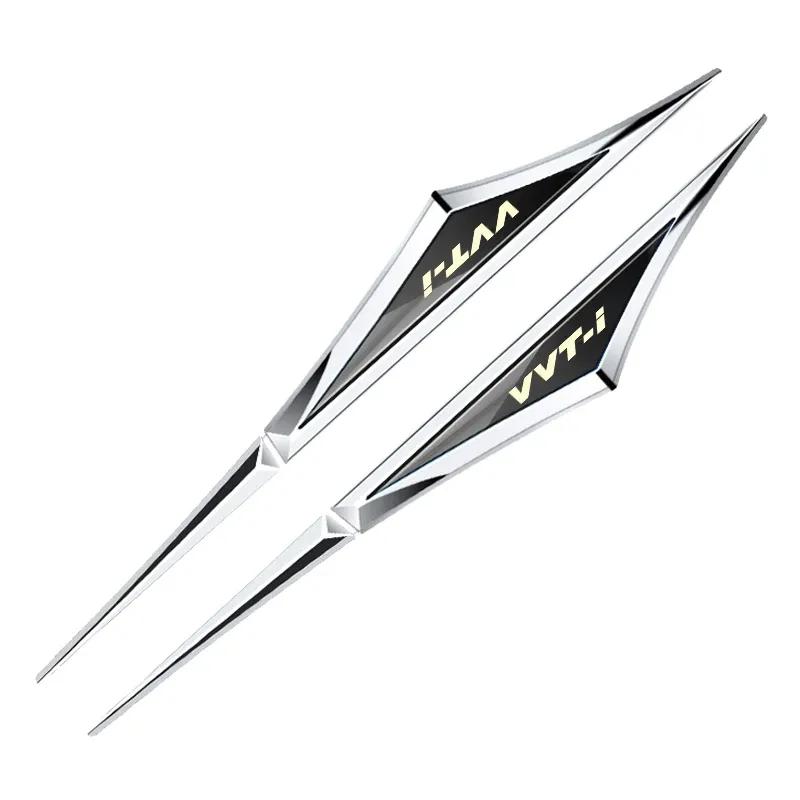 2pcs 3d alloy car stickers car accsesories accessory for Toyota vvt-i cvvt Camry COROLLA YARiS Rav4 Ralink REIZ CROWN PRIUS