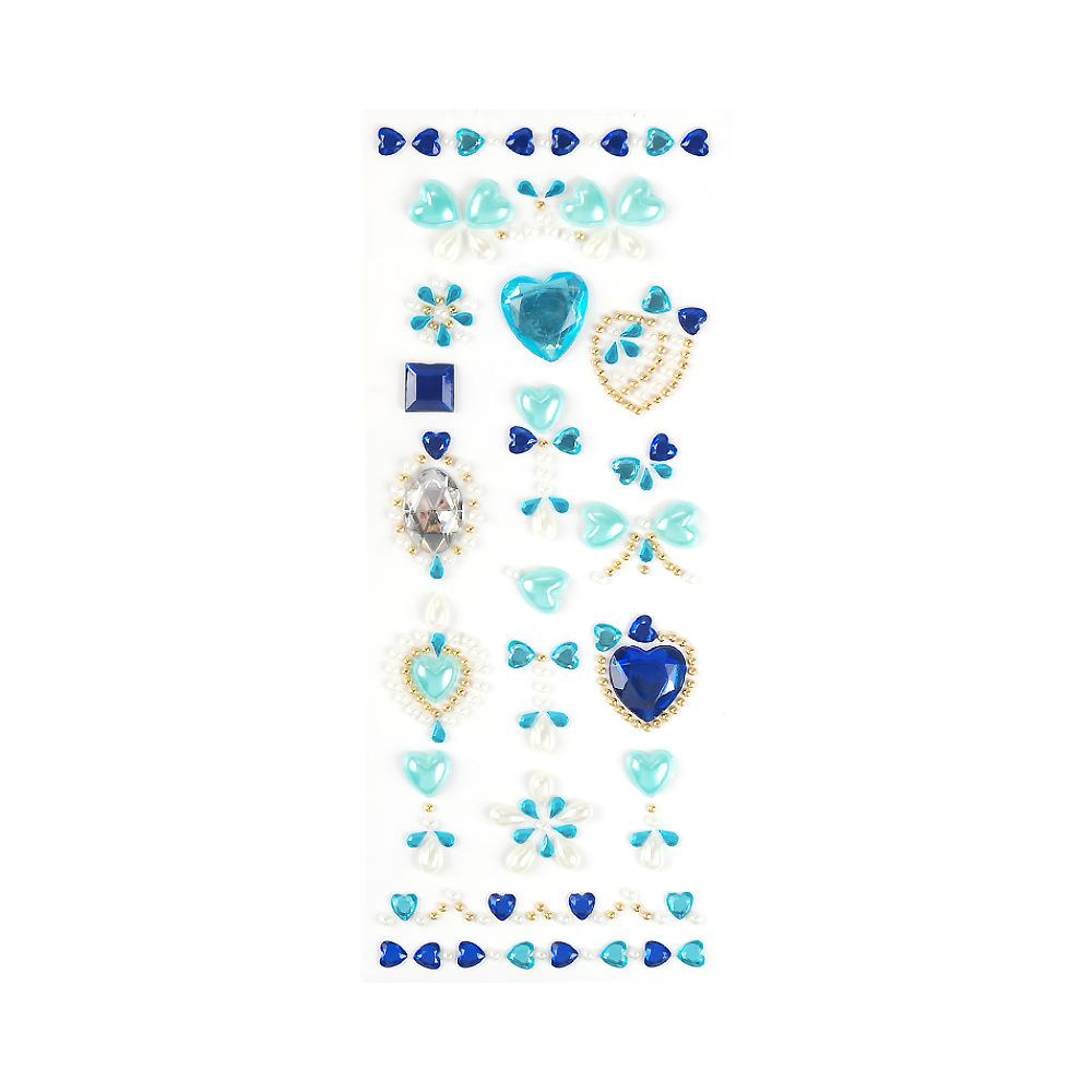 Acrylic Gem Stickers Girl Performance Face Beads Children Diy Makeup Colorful Crystal Stickers