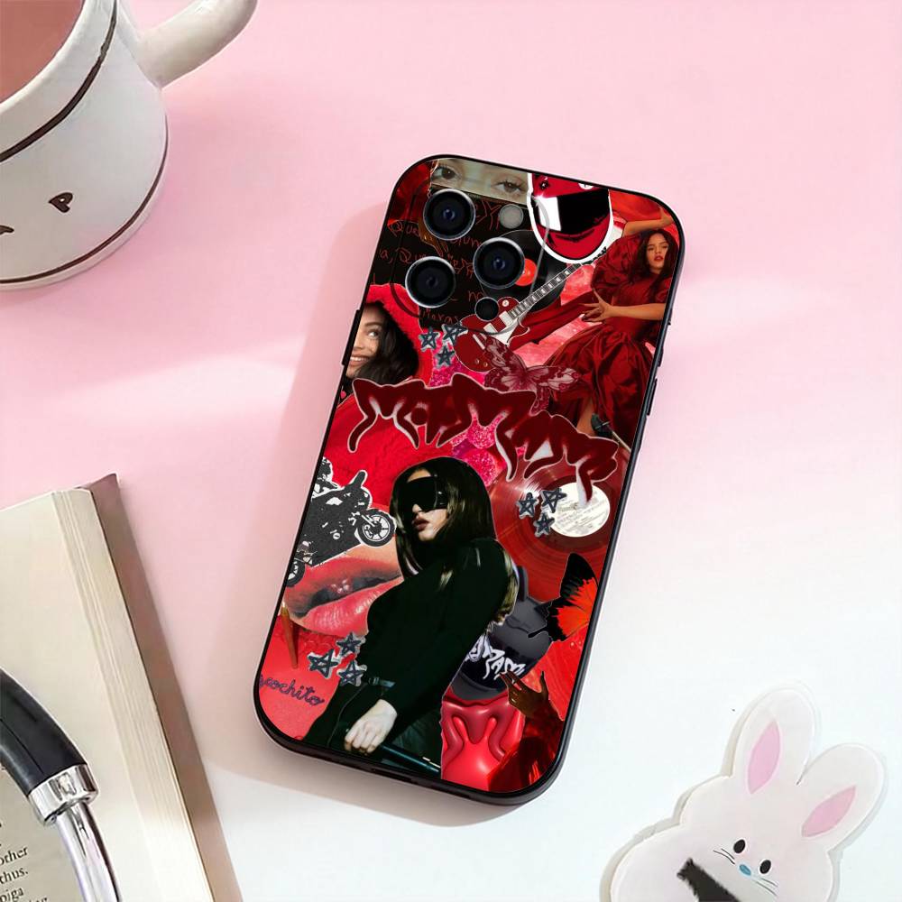 Singer Rosalia Phone Case For iPhone 17,16,15,14,13,12,11 Plus,Pro,Max,XS Silicone Soft Cover
