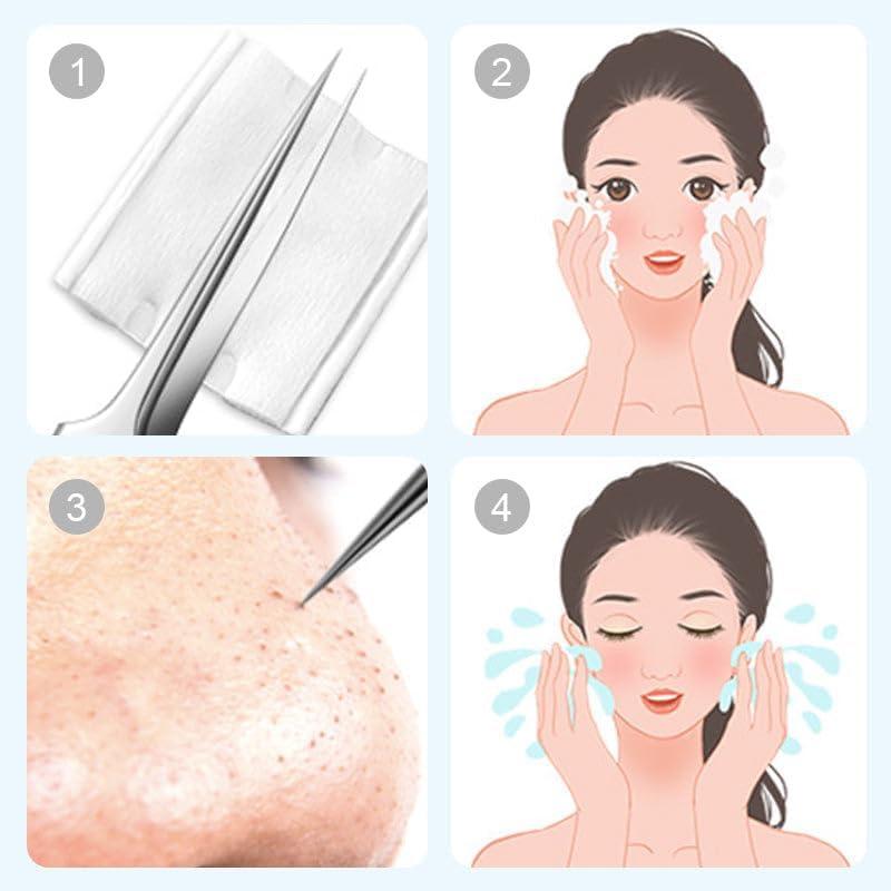 7Pcs Blackhead Remover Tool Kit Stainless Steel Comedones Extractor Pimple Acne Clip Removal Kit Nose Face Tweezer Tools