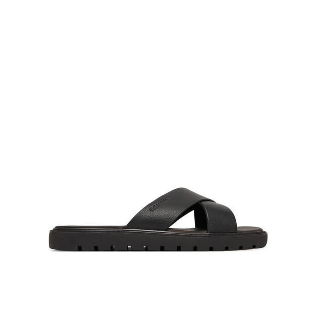 Шлёпанцы Calvin Klein Sq Molded Sandal Xcross Lth