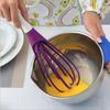 Multifunctional Rotary Manual Egg Beater Mixer Mini Plastic Kitchen Egg Whisk Bake Tool Egg Agitator Silicone Eco-Friendly