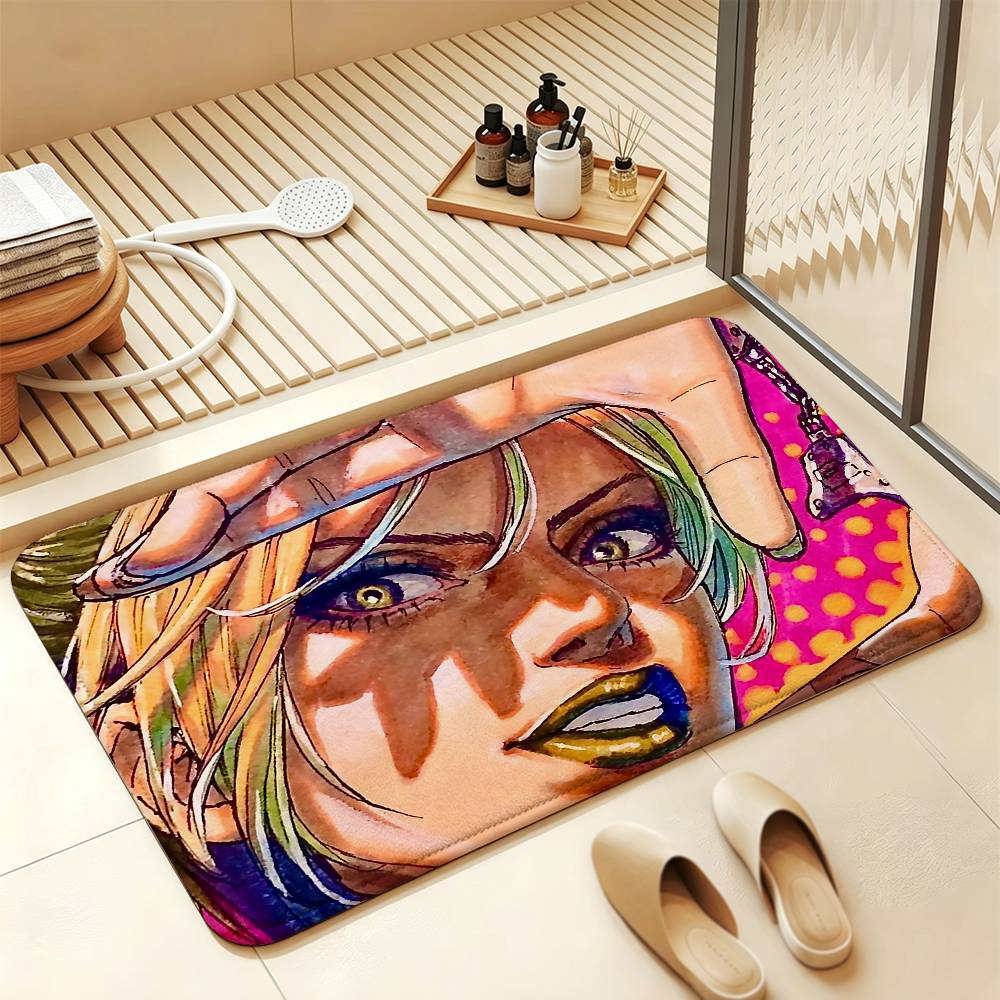 Jojo J-Jolyne Cujoh Anti‑Slip Floor Mat Short Plush Rug mat Soft Comfortable Machine Washable Home Decor