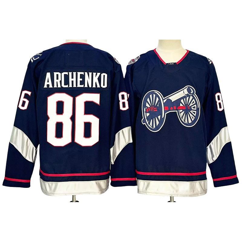 Mens Ice Hockey Jersey Training Shirt Vintage Style Cotton Blend Sportswear With Embroidered Number 8