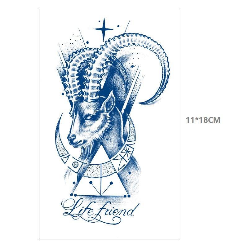 Emmy Herbal Gradual Change Water Transfer Simulation Can Not Wash Off Semi-Permanent Bow Deer Head Dream Catcher Tattoo Sticker