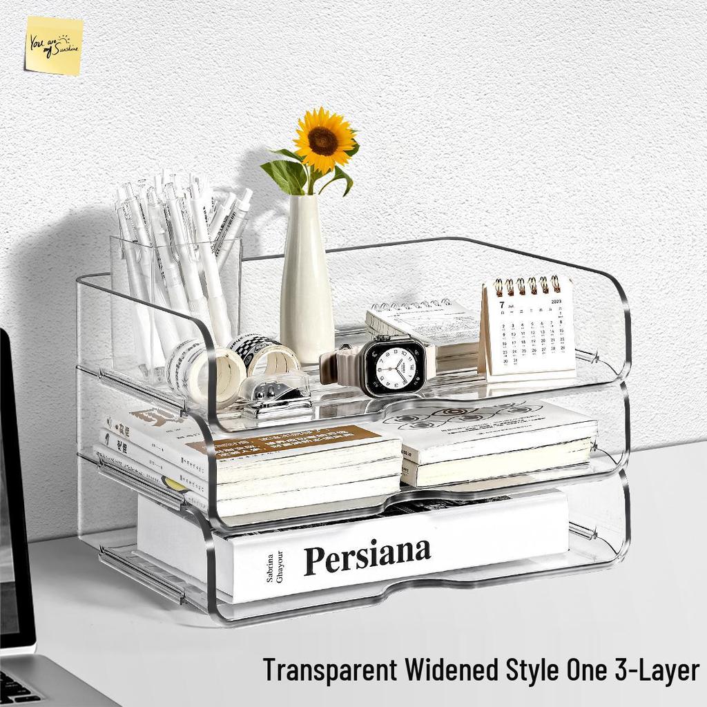 Desktop Multi-Layer A4 Organizer Rack for Office Documents and Books