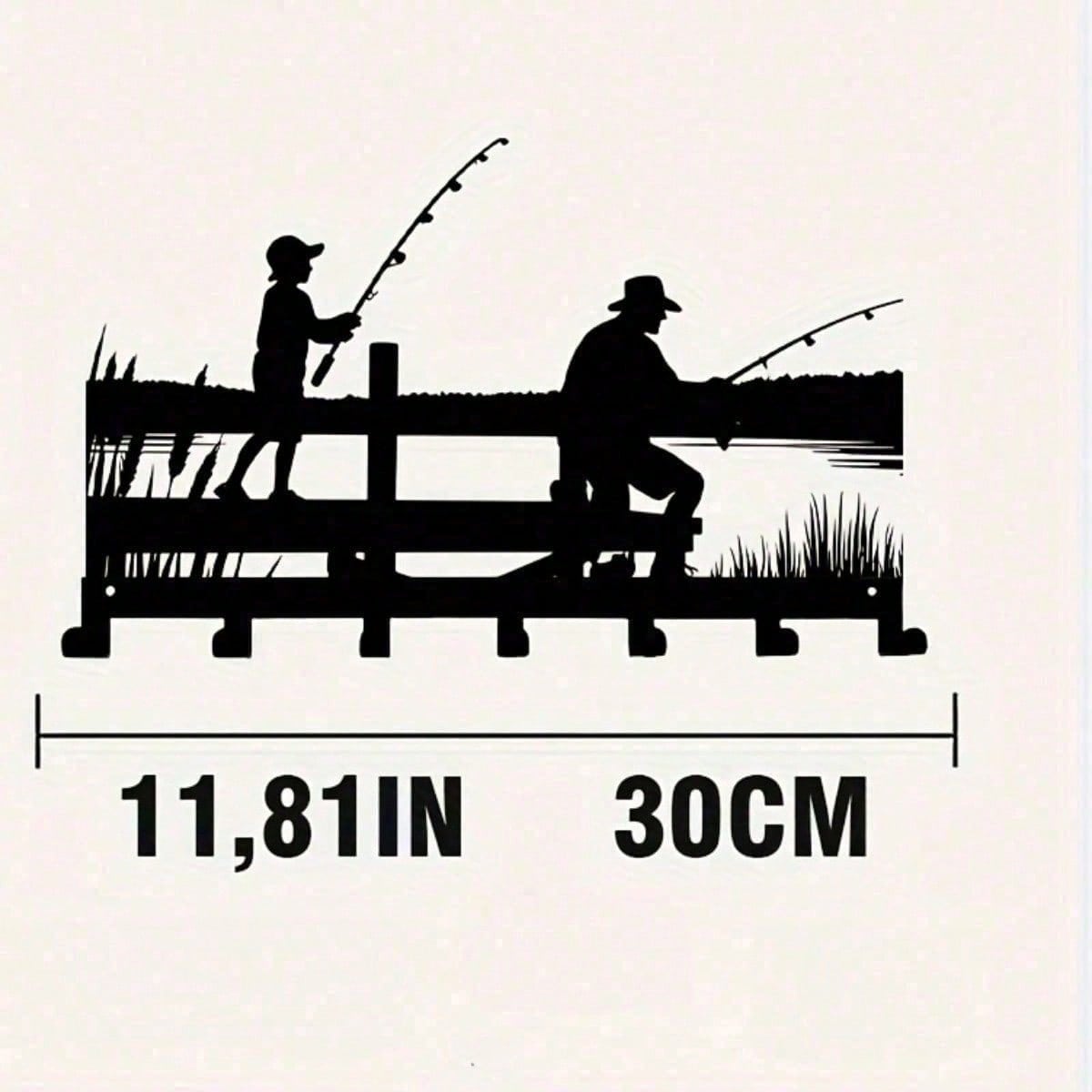 Heavy Duty Cast Iron Key Hanger 7 Hooks Wall Mount Rustproof Industrial Home Decor TY8204