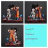 Dragon Ball GK Goku and Fossa Face To Face Handpiece Goku Q Edition Classic Scene Anime Handpiece Desktop Ornament