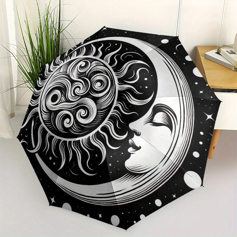 

Sun and Moon Celestial Tattoo Design Sticker Decal Umbrella, Christmas Gift Y368