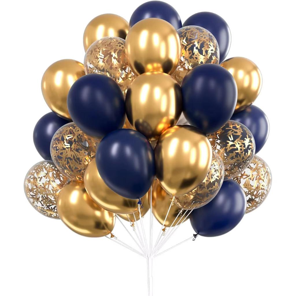 30Pcs 12 Inch Metallic Gold Balloons Pearl White Latex Balloons Gold Confetti Balloons for Birthday Weddings Party Decorations20