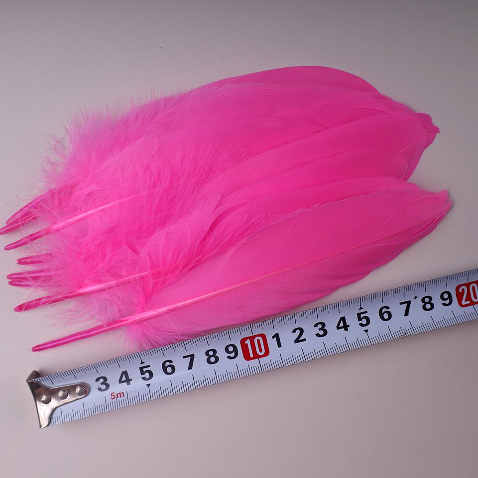 100Pcs Colored Goose Feathers for Decorating Christmas Crafts Dress Jewelry Fringe Accessories 6-8 inch 15-20CM