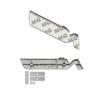 Car-Styling Metal Stickers N LINE Emblem Grille Badge For Veloster Accent Kona Elantra Ix25 Ix35 i30 i20 Sonata Tucson Kona