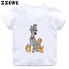 Cartoon Music Owl Print T Shirt Girls' Kawaii Graphic Shirts Casual Short Sleeved Kids Tee O-neck Harajuku T-shirts MTYYY1