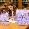 3-teiliges Rucksack-Set mit süßem Muster, großem Fassungsvermögen, leicht für Reisen und Schule
