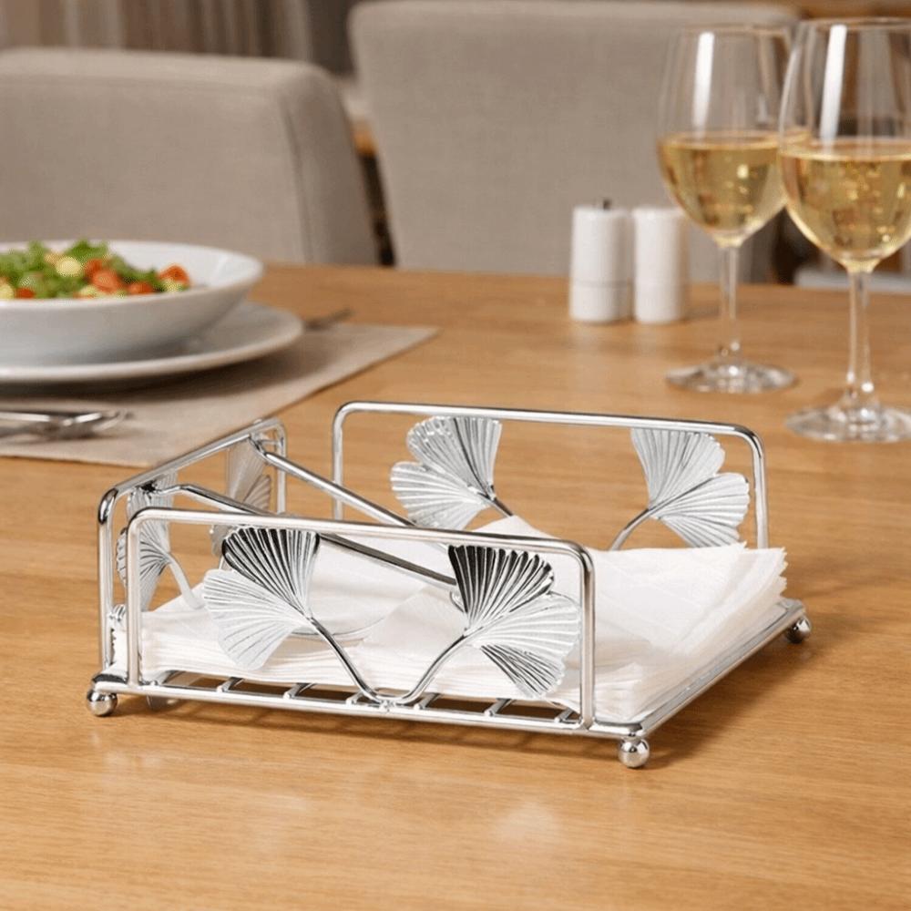 Hollow Out Napkin Holder Ginkgo Pattern Napkin Box Modern Decorative Napkin Holder  Dining Room