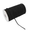 200 Yards Roll Face Shield Clothes Flat Rubber Band Cord Cuff Elastic Band RopeBlack