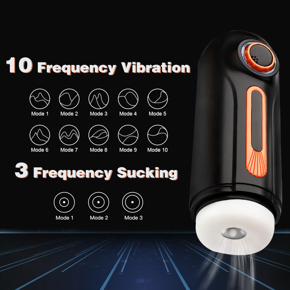 Male Masturbator Automatic With Powerful Vibrating & Thrusting Blowjob Stroker