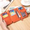 Soft Leather High-end Women's Short Three-fold Wallet, Large Capacity Fashionable Folding Small Wallet, Multi-card Card Bag.