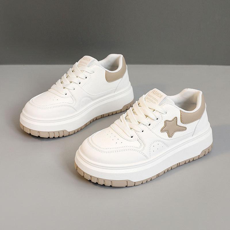 

New breathable spring and autumn thick-soled wear-resistant heightening leisure college board shoes 35