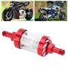 Glass Fuel Filter Aluminium Alloy Replacement for Cars ATV SUVs Motorcycles Pit Bikes