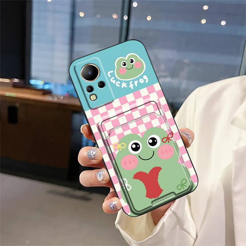 Silicone Anti-knock Phone Case For infinix Note12 G88 Durable Back Cover Dirt-resistant protective Card slot Cover Cute