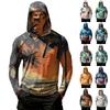 Camiseta Casual con Capucha de Manga Larga para Hombre con Protección Solar
