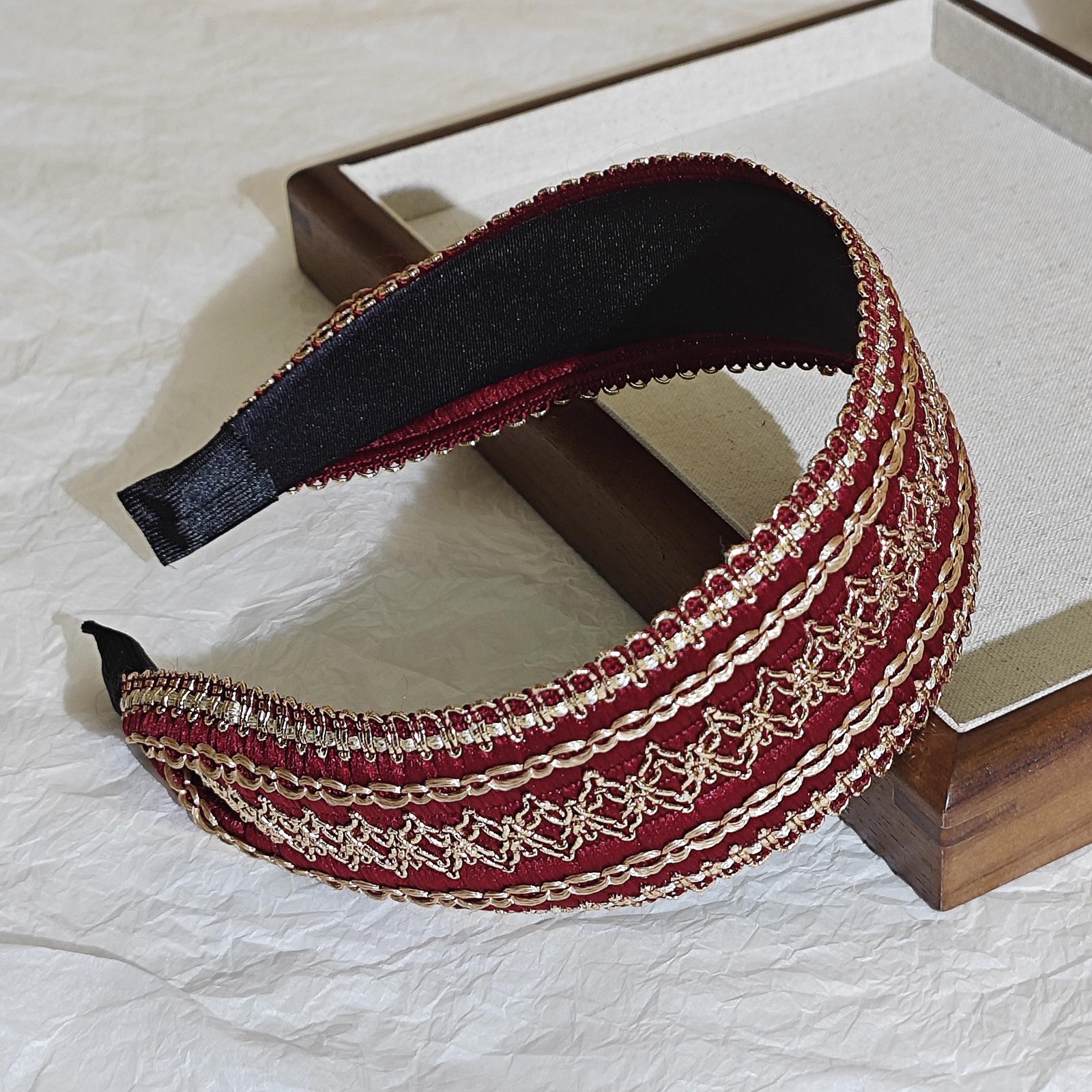 

Ретро повязка на голову с широкими полями и узлом: Универсальный этнический аксессуар для волос в европейском и американском стиле