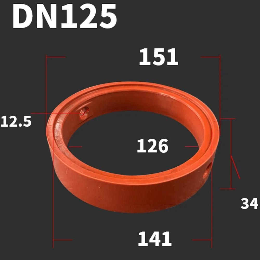 Red 29/38/63/76/89mm DN22/25/32/40/50/65/80/100/125/150VQM Food Grade Sanitary Slicone Seal Gasket Butterfly Valve Homebrew