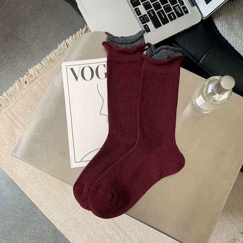 Ice Cream Boat Socks ~ Sweet And Cute Heel Socks Simple Candy Color Breathable Sweat-Absorbing Invisible Socks