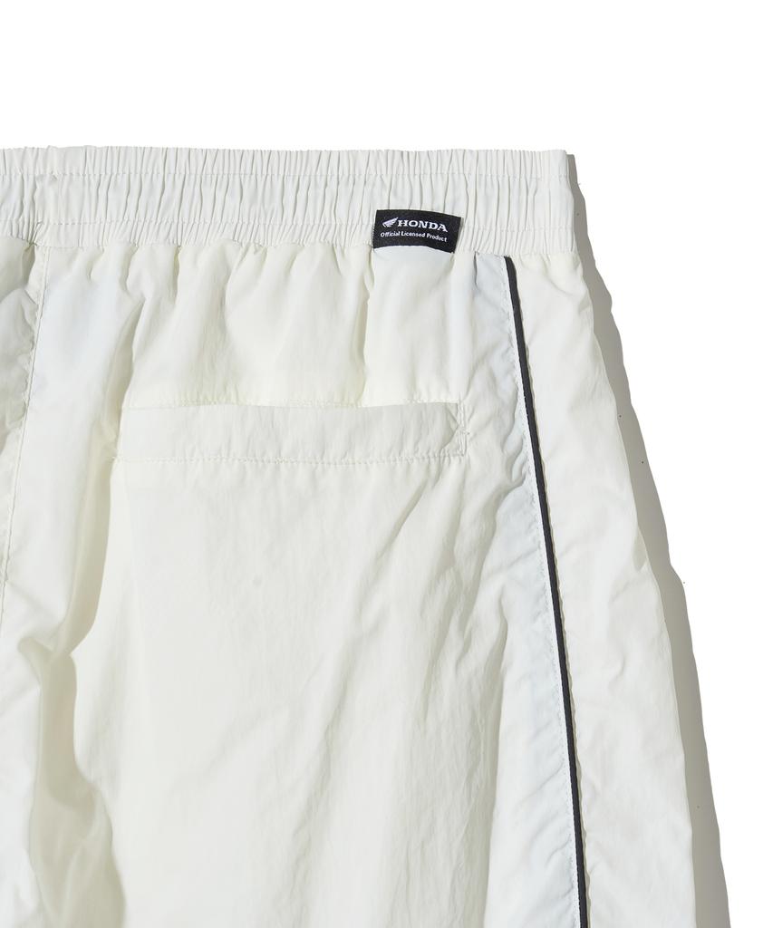 PHYPS MOTORCYCLE Basic Logo Nylon Track Pants Ivory