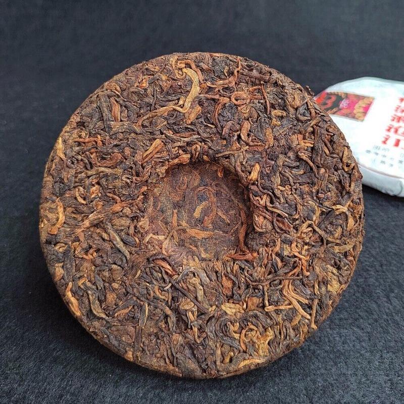 Organic Ripe Puer Tea Cake Fermented Puerh Tea Cake Natural Tea100g/3.52oz