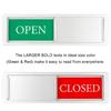 Magnetic Open/Closed Door Sign for Hotels and Offices, Easy Installation