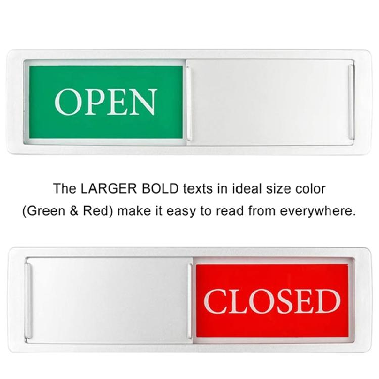 Magnetic Open/Closed Door Sign for Hotels and Offices, Easy Installation