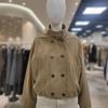 Schnallen Saum Bänder Wildlederjacke YW6SM136