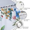 Watercolor Flower Hummingbird Shower Curtain Spring Bird Butterfly Wisteria Rose Floral Plant Nature Modern Bathroom Decor Polyester Curtains with