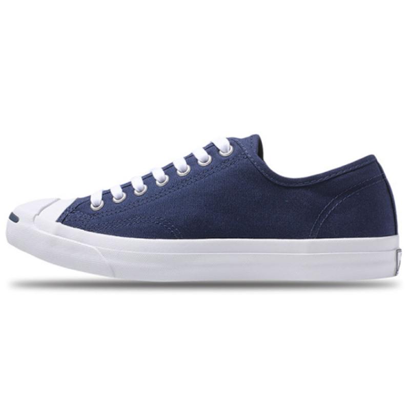 

Converse Jack Purcell Fabric Non-Slip Abrasion Resistant Low-Top Board Shoes Unisex Blue 44.5