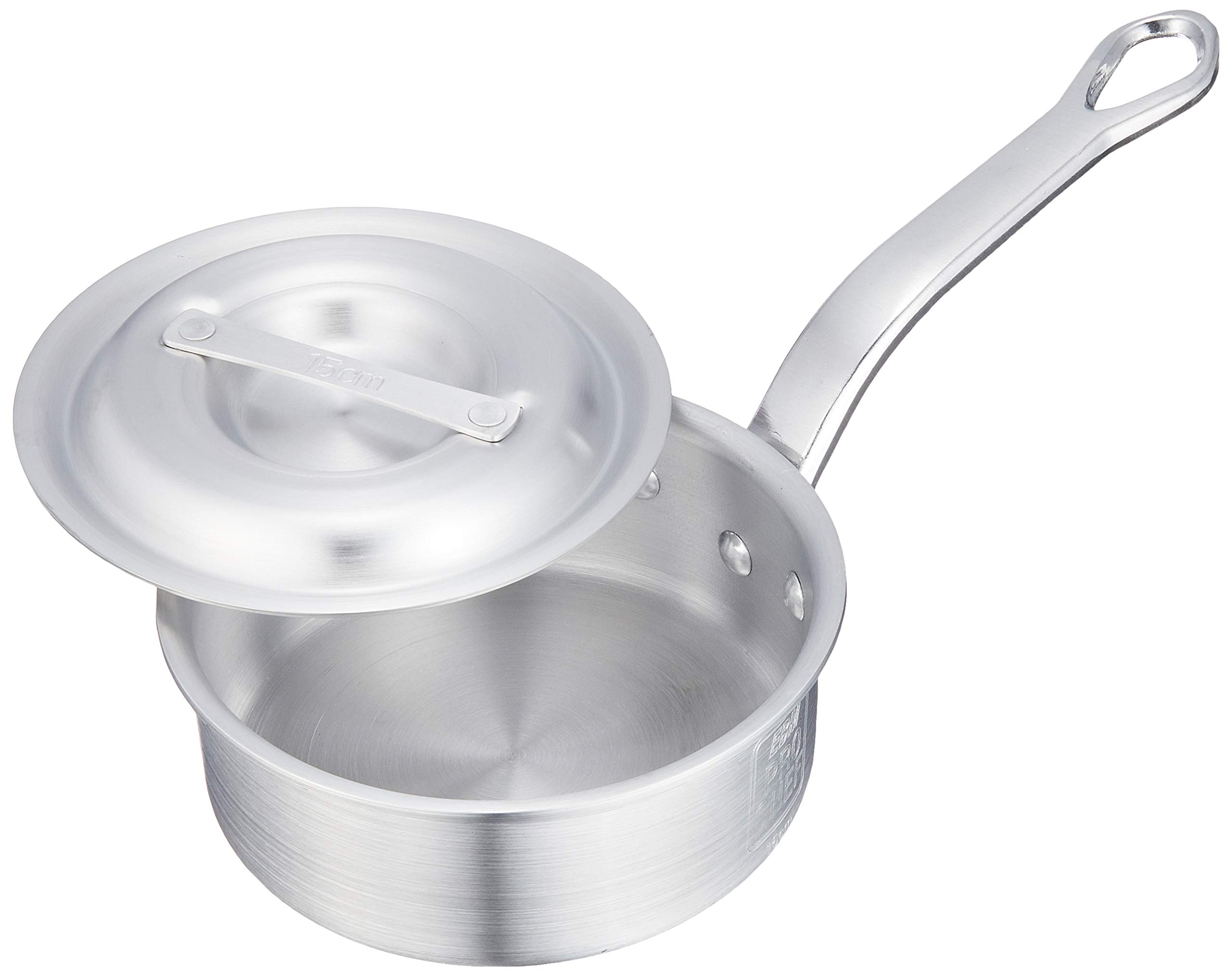 

EBM Aluminum Pro Chef Shallow Saucepan Measuring 15cm (with Scale)