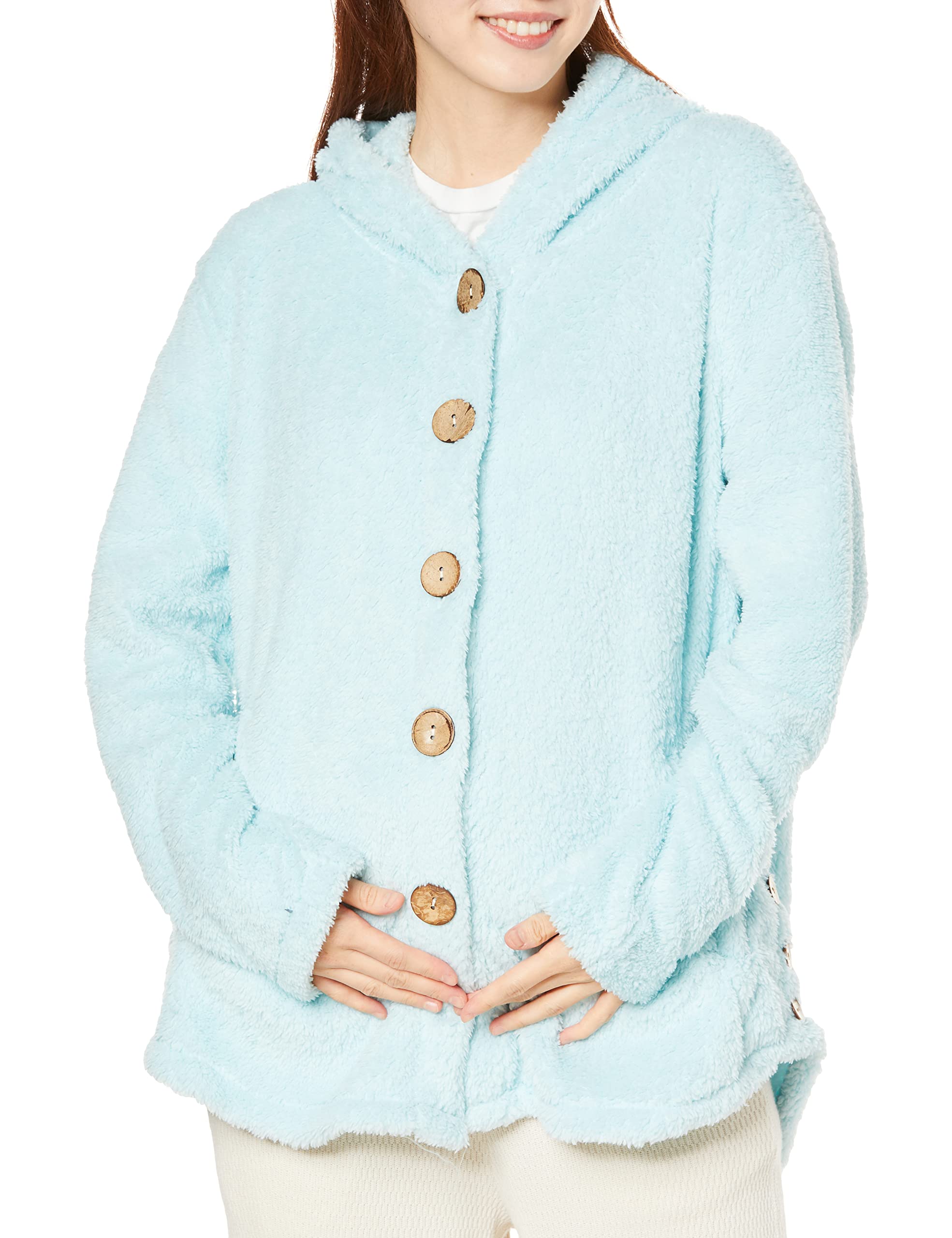 

Maternity Wear for Pregnant Women Coat Jacket Hooded Casual Fleece Pregnant Outerwear 7369 Color4 L [Misia Luxury] Autumn/Winter Women s