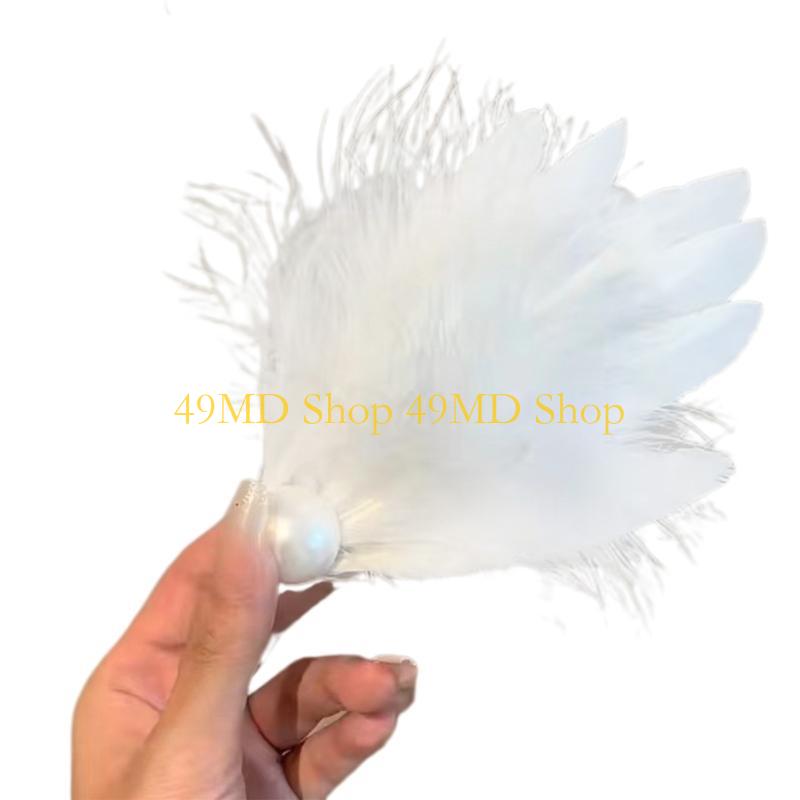 

49MD Girly Hairpin Girls Taking Photo Headwear Ponytail Ballet Hair Clip белый