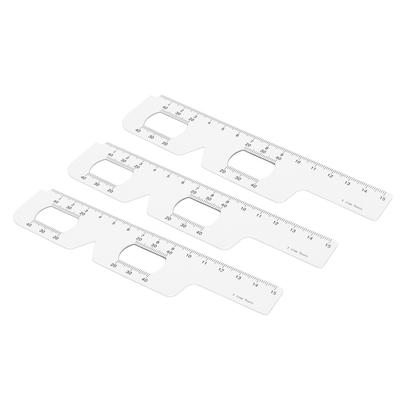 3Pcs Eye Measurement Ruler Distance Pupil PD Measuring Gauge 2 In 1 Ophthalmology Tool