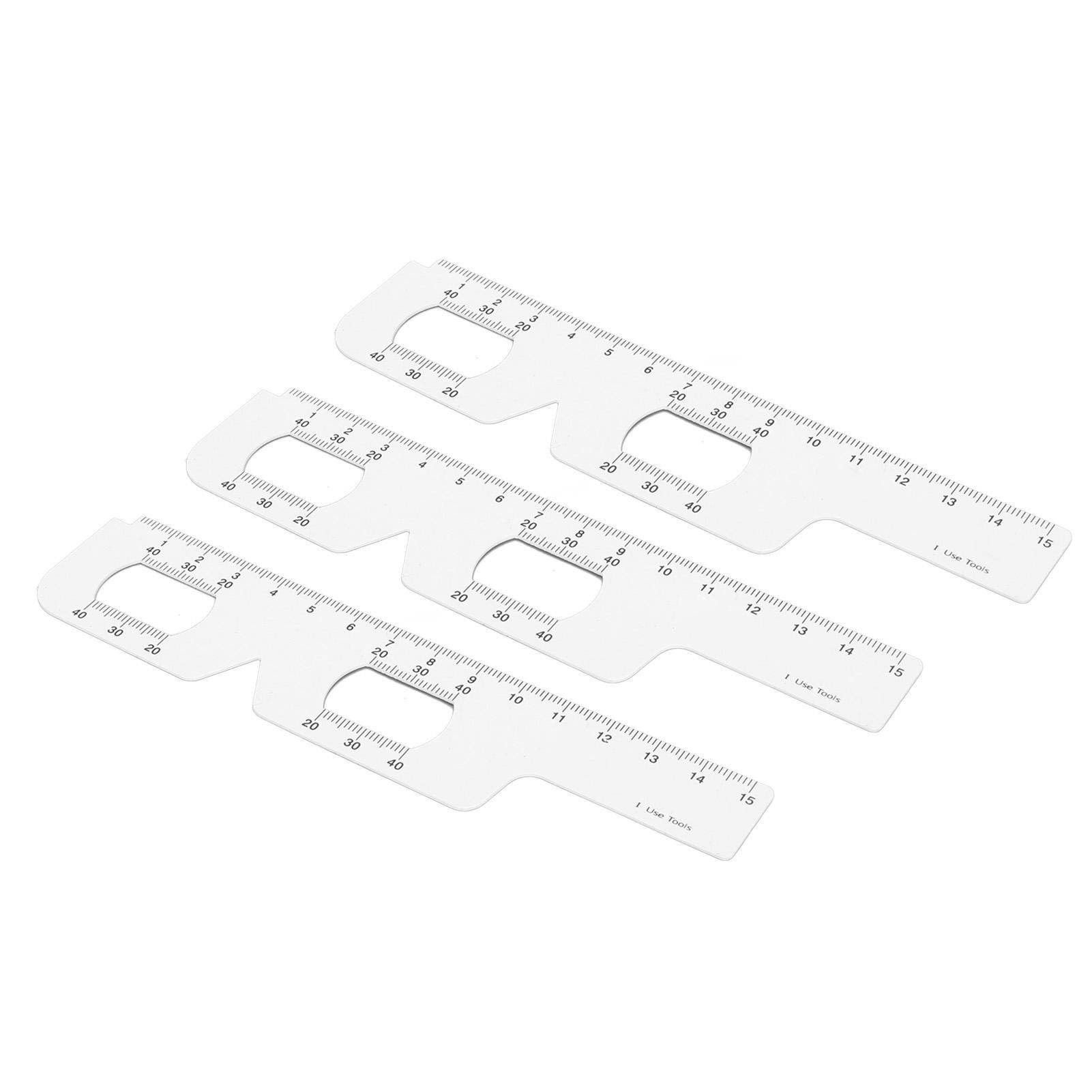 

3Pcs Eye Measurement Ruler Distance Pupil PD Measuring Gauge 2 in 1 Ophthalmology Tool