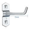Wall Mount Square Hole Hook Durable Storage Rack 25/50/75/100/150/200mm Oblique Hanger Hole Board Hook Pegboard Hook