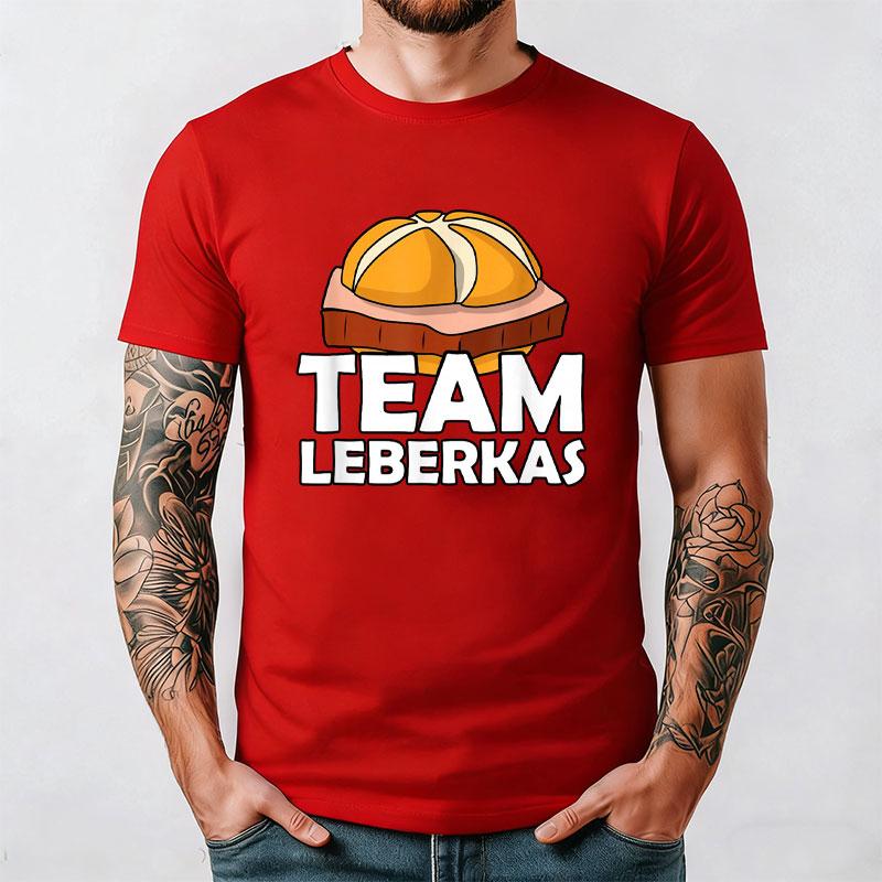 Leberkäse T-Shirt Oktoberfest München Bayern Fun Shirt Lustiges Neues Sommer Kurzarm-T-Shirt Gestartet Lässiges Baumwoll-Print-Oberteil